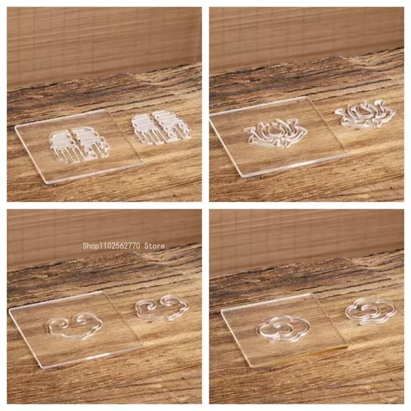 Incense Coil Tray Mould Auspicious Clouds Ruyi Fu Shape Handmade Incense Making Tools Diy Modeling Home Aroma Kit