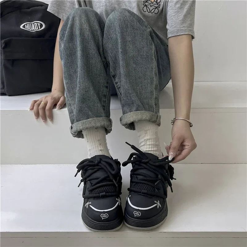 New Wide Sole Women Chunky Sneakers Design Bread Shoes Women Platform Comfortable Fashion Sports Shoes Woman Zapatillas De Mujer 5