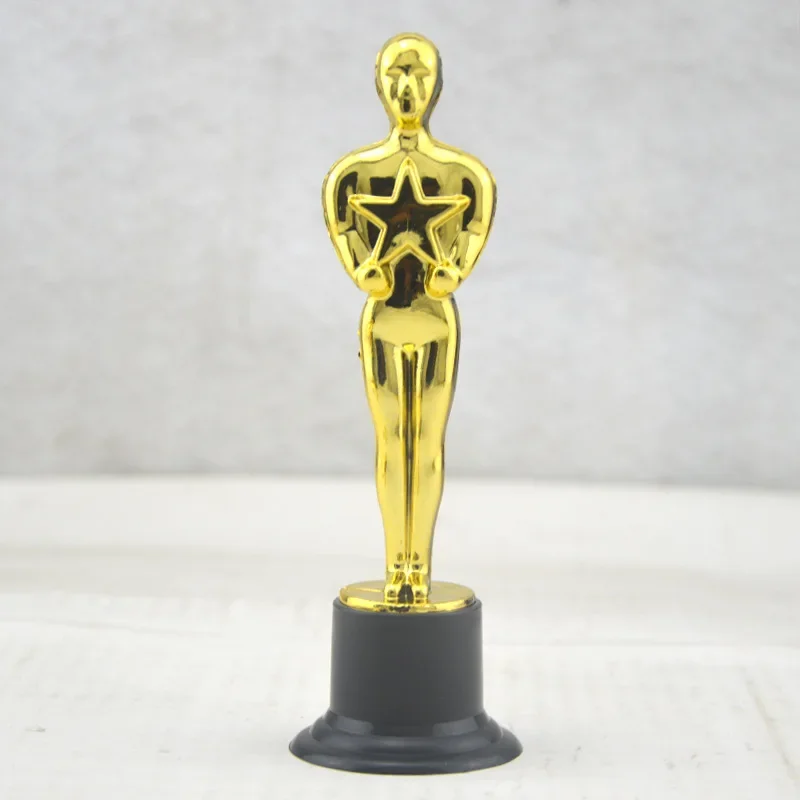 Oscar Statuette Toy Golden Trophies Reward Cookie Pottery Reusable Baking Decoration  Accessories Motivating Prize Toy Gifts 5