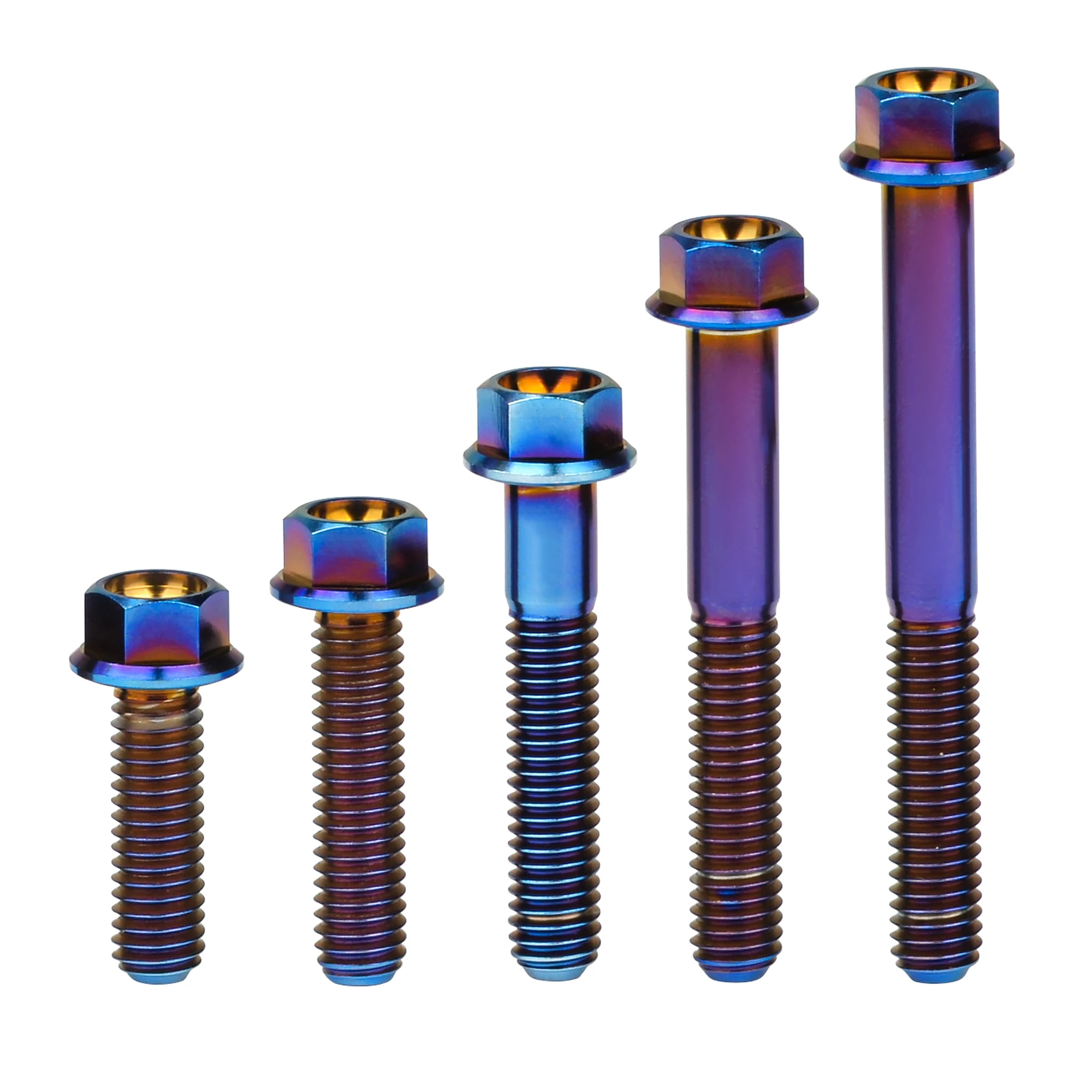 xingxi 5pcs m6 parafusos de titanio m6x10 05