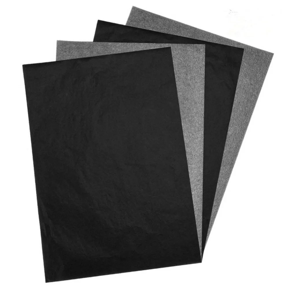 100 sheets/lot A4 Black Copy Carbon Paper Graphite Painting Tracing Paper  Transfer Reusable School Office Accessories Supplies