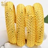 ANIID New Dubai 24K Gold Plated Bracelets For Women Luxury Jewelry Designer Indian Bangles African Arabic Wholesale Wedding Gift