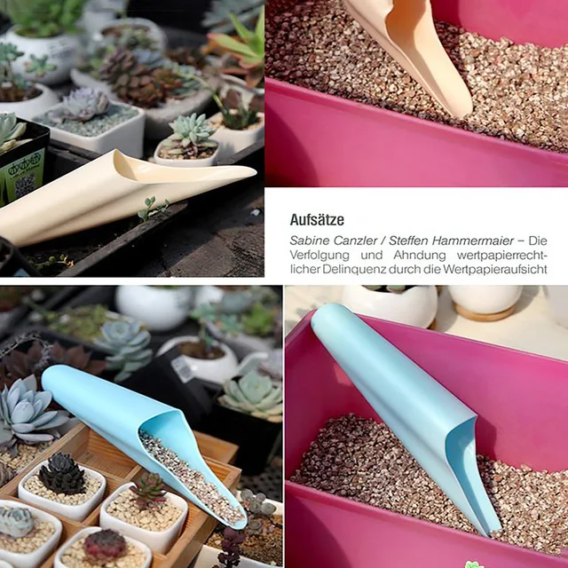 1Pc Mini Kertészeti Lapáttermesztés Vödör Műanyag Pohár Ásó Cserepes Bonsai Húsos Növénykert Szerszámok Talaj Lapátok 23*5,5 Cm - Image 6