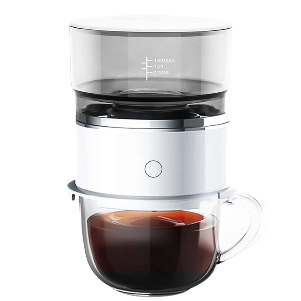 

Pour over Coffee Maker Set, Automatic Single Cup Coffee Machines Stainless Steel Portable Small Coffee Maker
