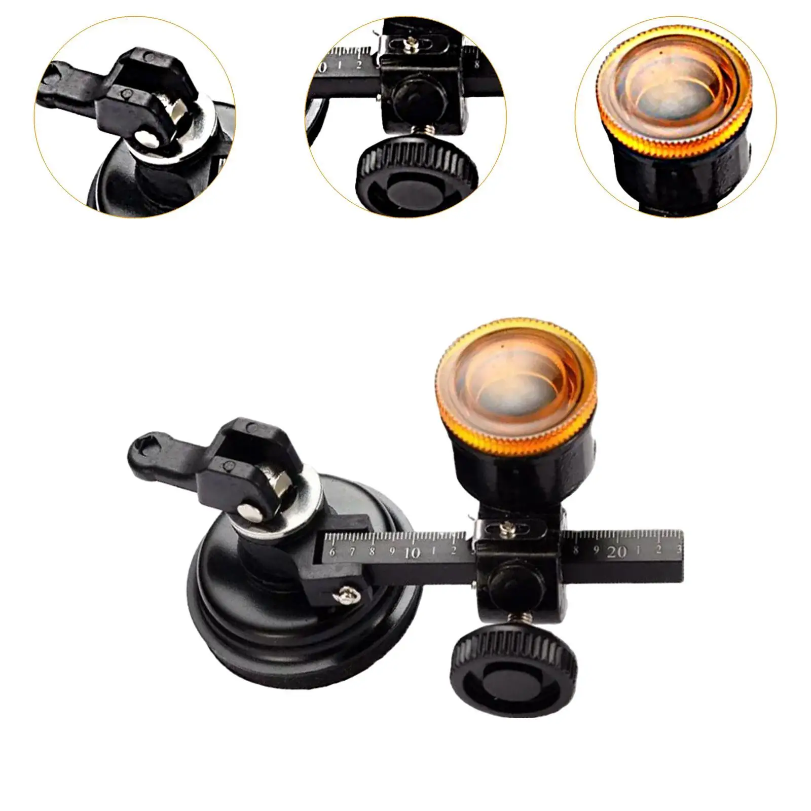 Circular Glass Cutter Round Professional Heavy Duty Suction Cup Alloy Hand Tool Compasses Type