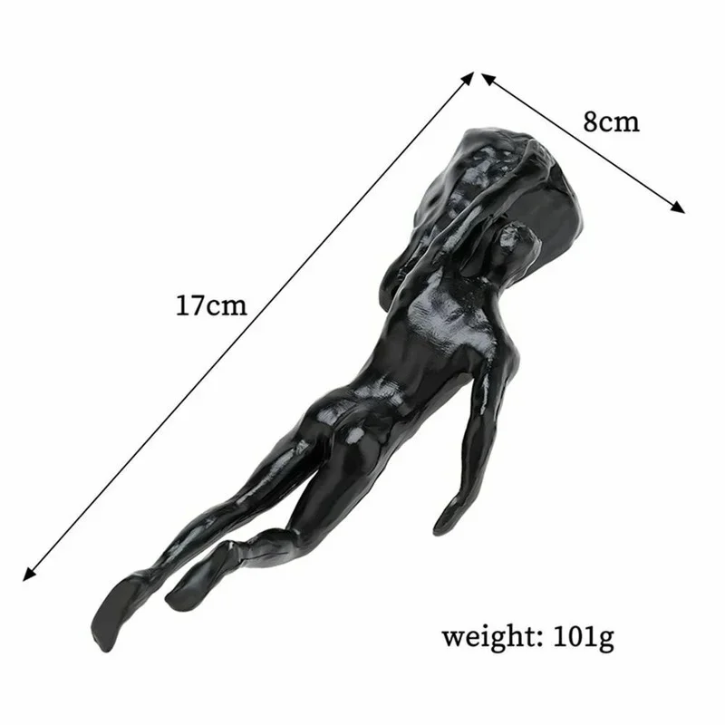 1pc Climbing Man Wall Sculptures Resin Statue Climbing Athlete Man Art Hand-Finished Sports Ornament Home Figures Miniatures ornament crafts miniature figurines resin ornaments miniature ornament resin crafts