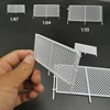 Mini Scale 1/35 1/64 1/87  Diy Sand Table Scene Fence Rails Model ABS Isolation Net For Railway Landscape Layout Diorama Kits 1