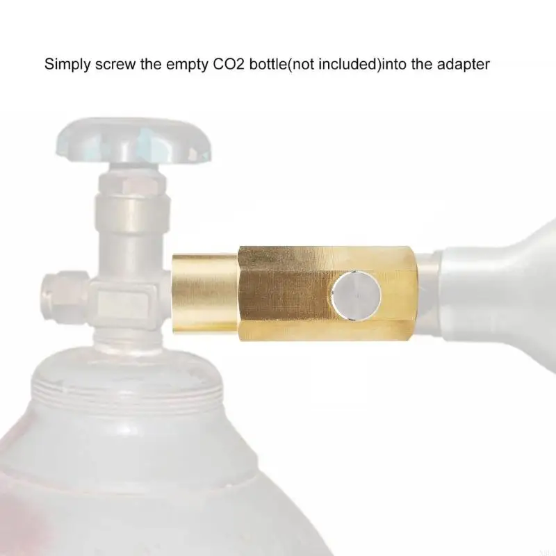 N3UA Quick Releasing CO2 Adapter Bottle Refill Adapter Perfect for Kitchen or Outdoor