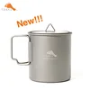 TOAKS Titanium 450ml Cup with Lid (Ultralight Version) Titanium Cup 0.3mm Thickness 62g Outdoor Camping Equipment 1