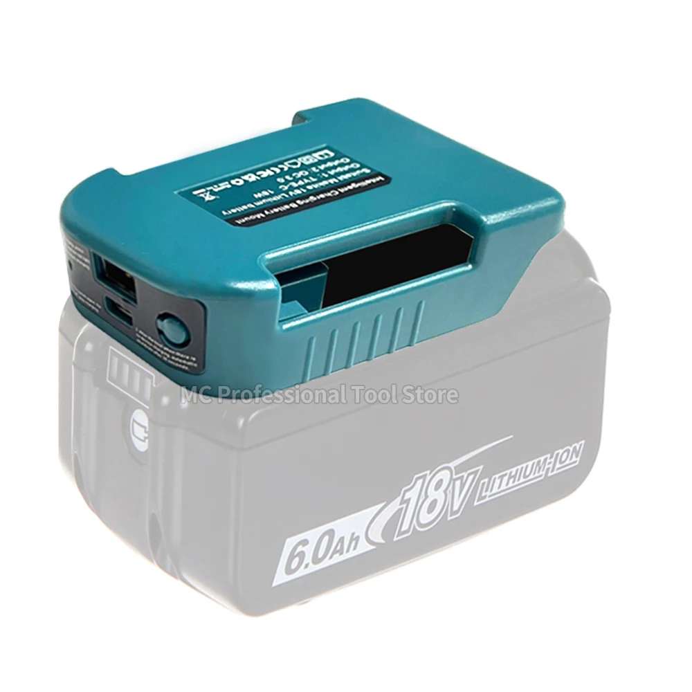 1pc For Makita 18V With USB With Type-C Battery Holder For Makita 18V Battery BL