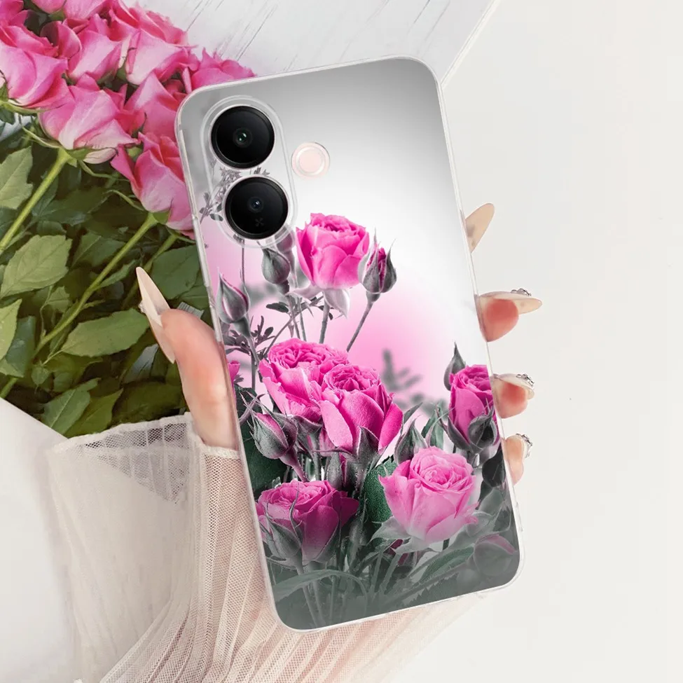 Clear Luxury Cute Cat & Butterfly Painted Case