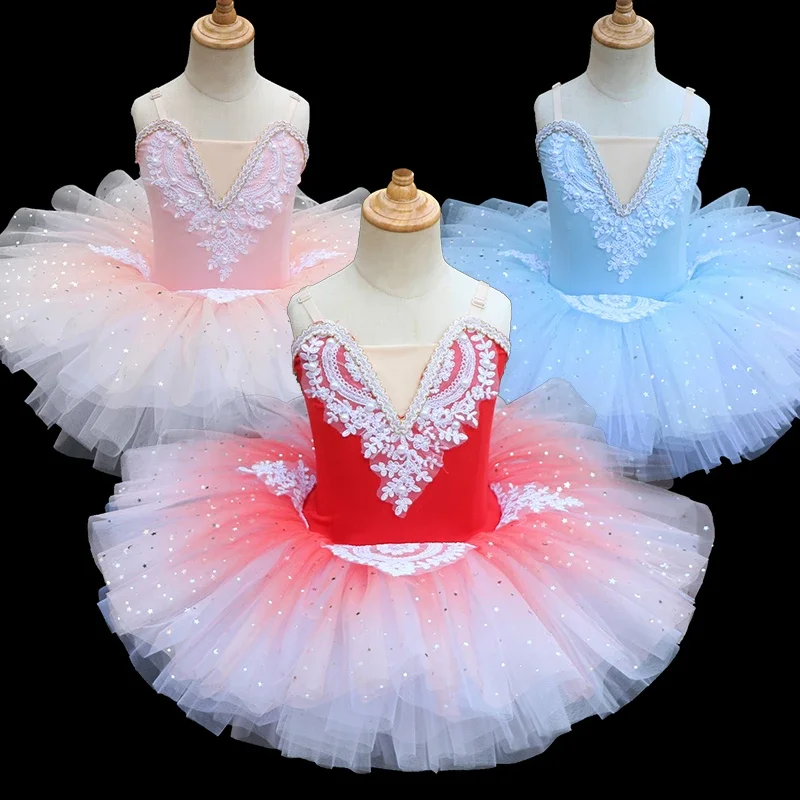 

Swan Lake Ballet Dress Professional Ballet Tutu Child Kids Girls Gymnastics Leotards Dancewear Ballerina Dance Clothing Costumes