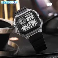 SYNOKE-Montres numériques étanches pour hommes et femmes, montre-bracelet de sport Shoous, multifonction, extérieur, course à pied, étudiant, sept lumières 2