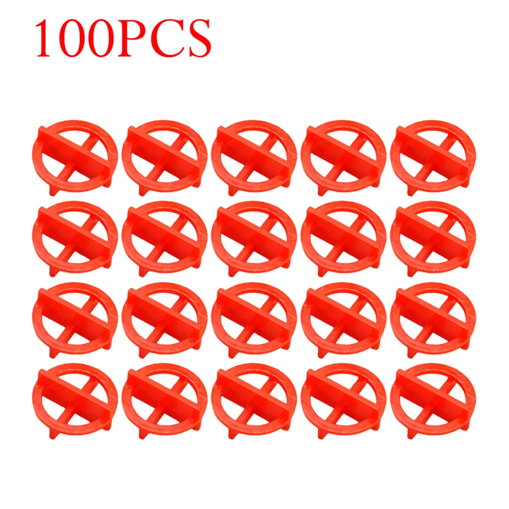 100 Stück Fliesen-Nivelliersystem-Clips, Abstandshalter, Keil für die Installation von Boden-, Wandfliesen mit Kunststoffgrößen von 1 bis 3 mm – Detail 3