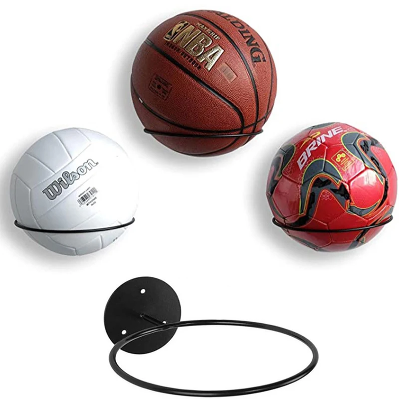 Wall Mounted Soccer Football ,Basketball Display Holder Rack Wall Shelf NEW