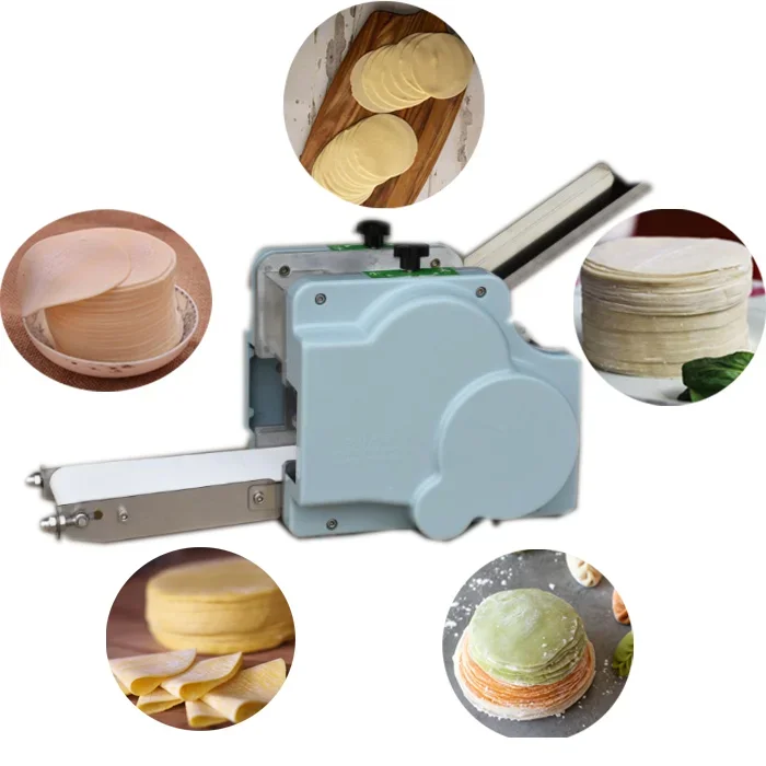 Round/Square mini dumpling wrapper machine empanada skin roti making machine for home noodles forming chapati maker electric