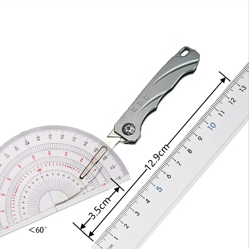 스테인리스 스틸 접이식 아트 나이프, 휴대용, 날카로운, 개봉, 포장 풀기, 택배, 열쇠고리 조각칼