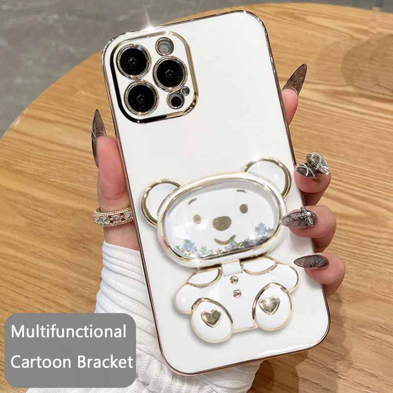 Coque téléphone souple avec miroir et support pour samsung_voghion.com