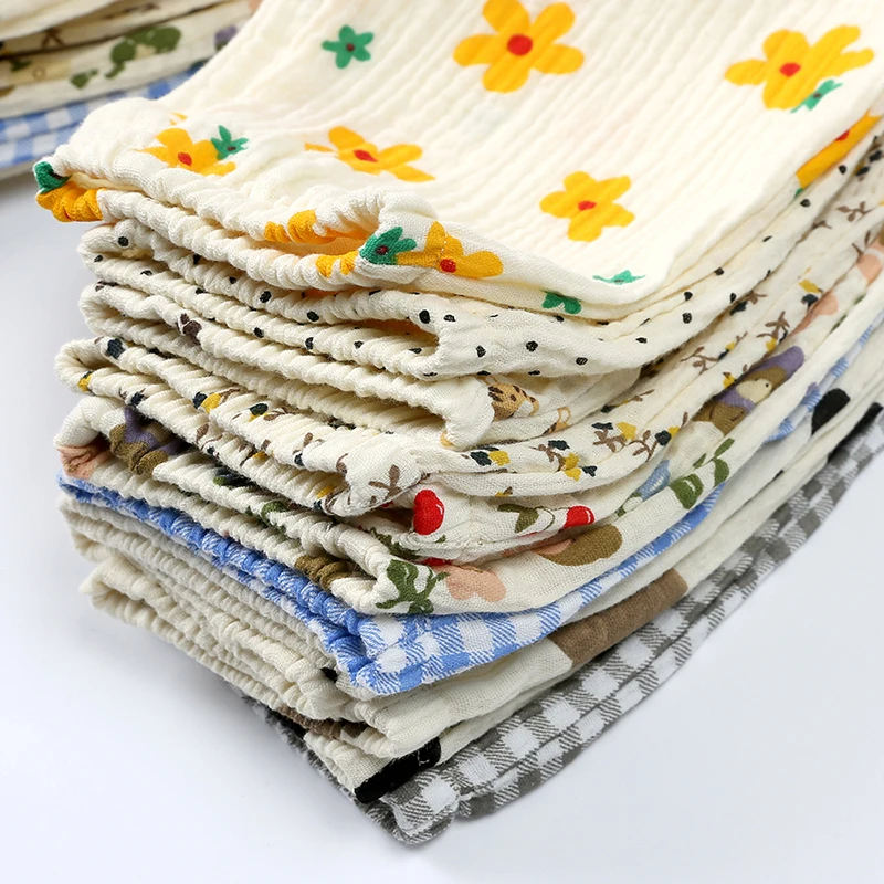 Children Summer Linen Pants Solid Print Bear Cartoon Breathable Teenage Outfits Clothes Korean Kids Boys Girls Trousers