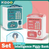 Intelligence Piggy Bank Cash Box Money Fingerprint ATM Machine For Children Digital Coins Cash Saving Safe Deposit Toy Kids Gift 1