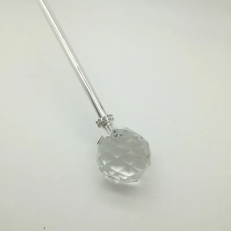 Cosplay Cetro Beauty Pageant Crystal Ball Magic Fairy Walking Stick Wedding Scepter