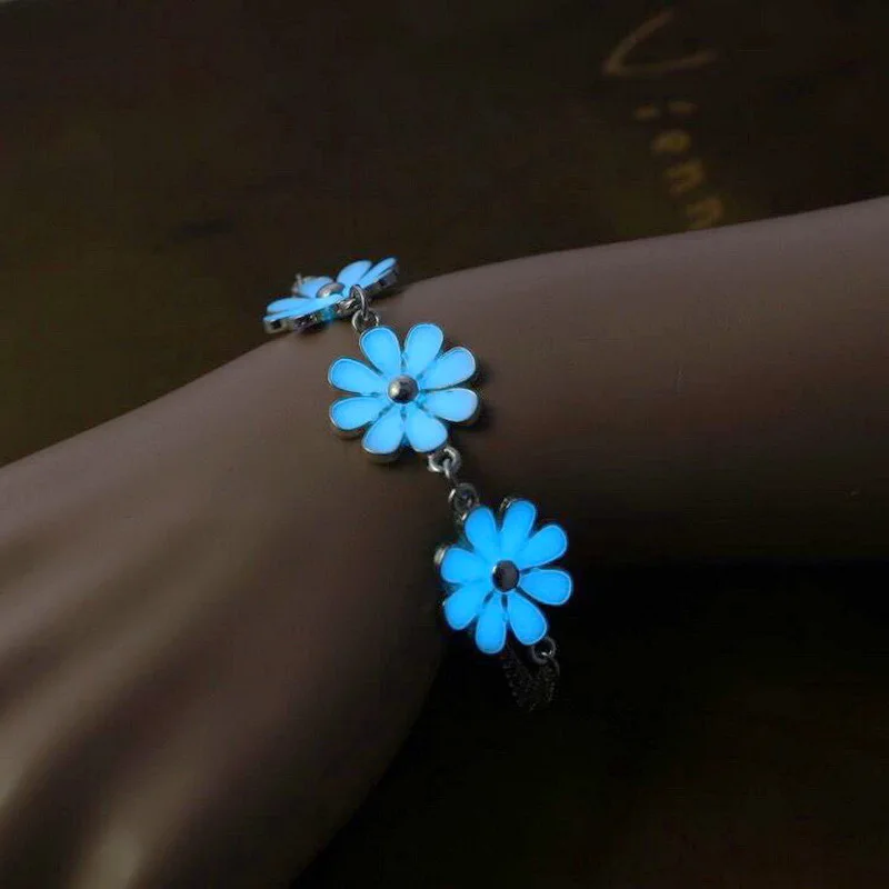 Luminous Glass Bracelet - Six-Colour Fluorescent Charm Jewelry for Teens  Adults