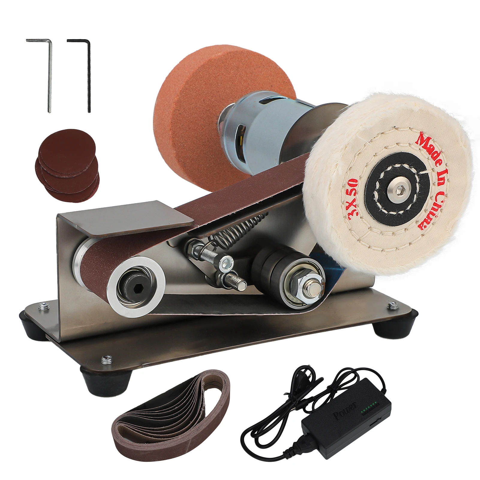 Multifunctional Mini Electric Belt Sander DIY Polishing Grinding