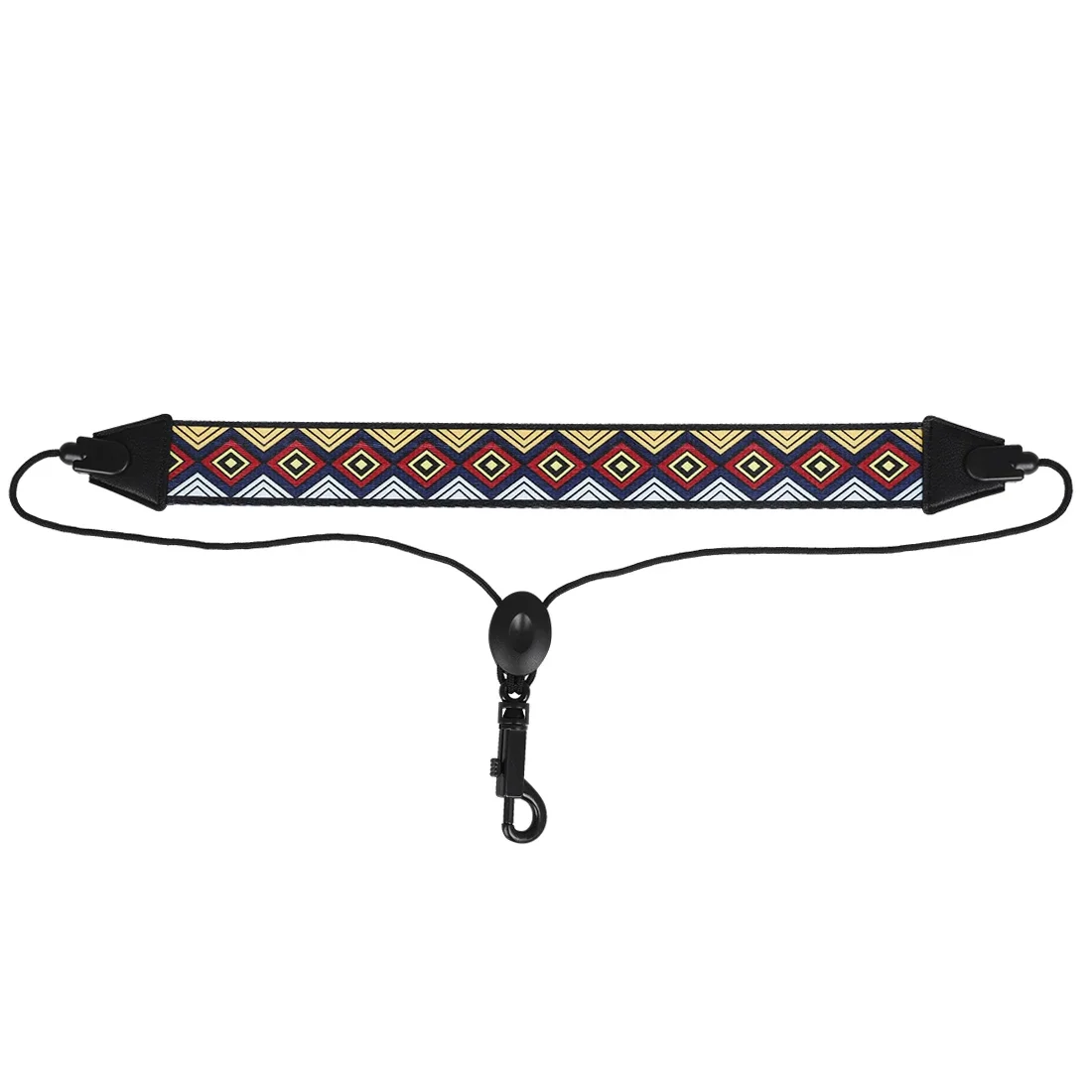 Premium Adjustable Leather Saxophone Neck Strap - Universal Fit for Soprano, Alto, and Tenor Saxophones