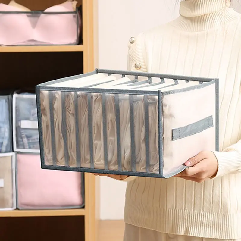 Foldable Compartment Storage Box for Pants Bra Drawer Organizer Clothes