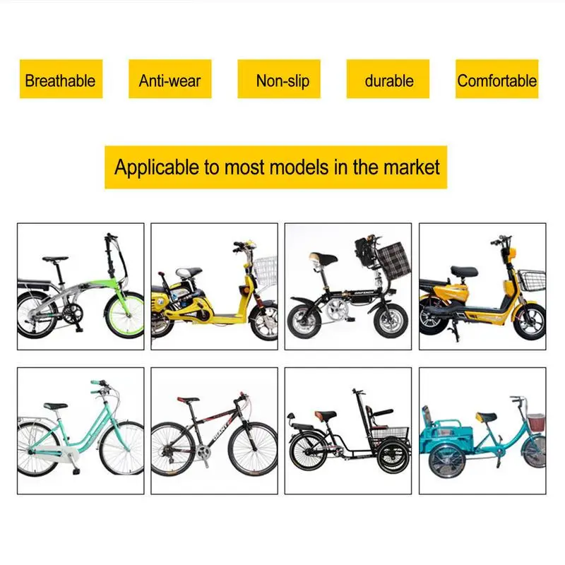 Bicycle Saddle Men Women MTB Road Bike Seat Cushion Shock Absorbing Widened Bicycle Saddle Bicycle Seat Cushion
