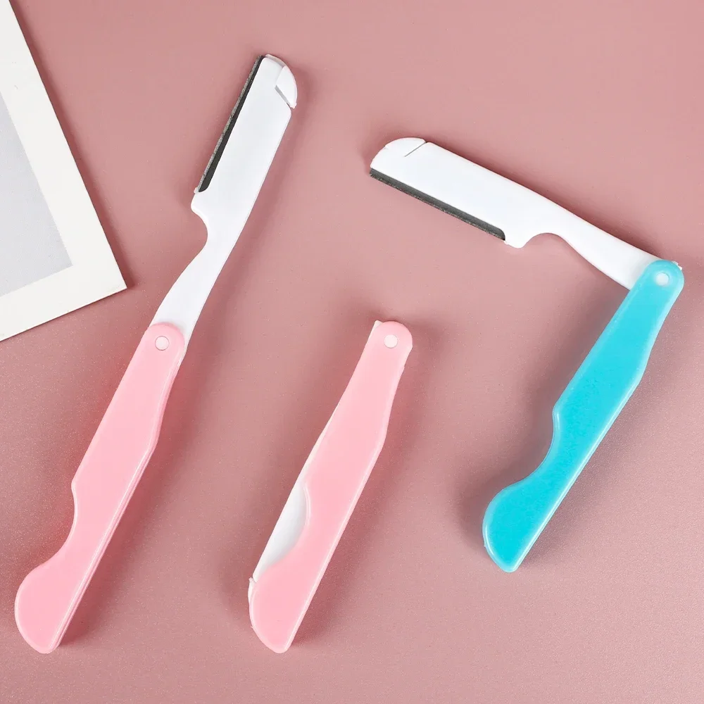 Folding Eyebrow Trimming Knife Portable Blade Hair Removal Cutters Anti-Scratch Razor Makeup Tools Professiona Facial Scraper eyebrow trimmer set eyebrow trimmer eyebrow razor set eyebrow razor eyebrow scissors eyebrow trimmer blade eyebrow scraper