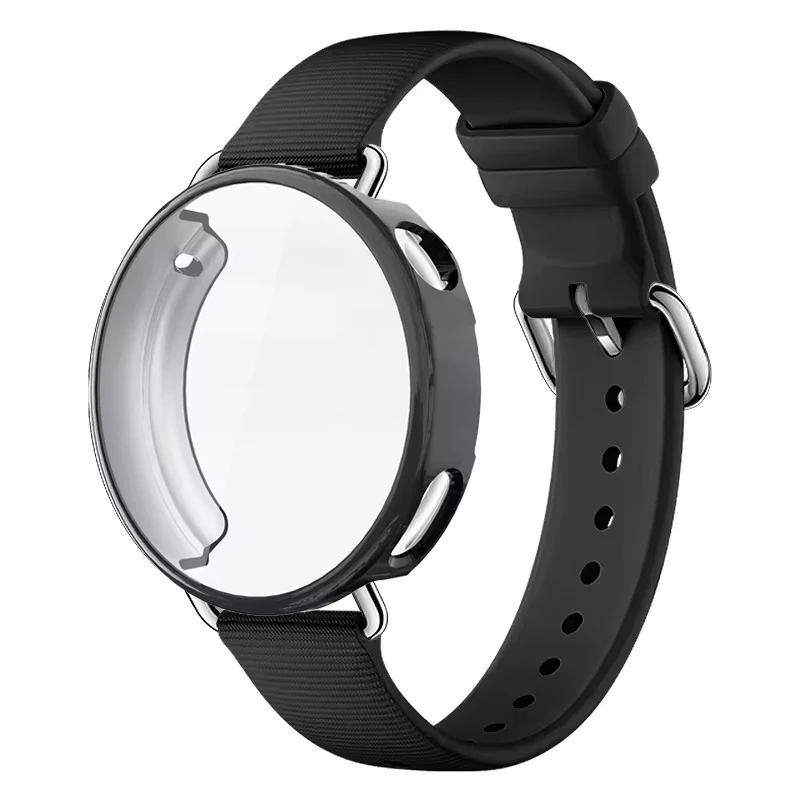 Enhanced Silicone Strap and TPU Case for 41mm Smart Watch - Sport Band and Full Cover Protection