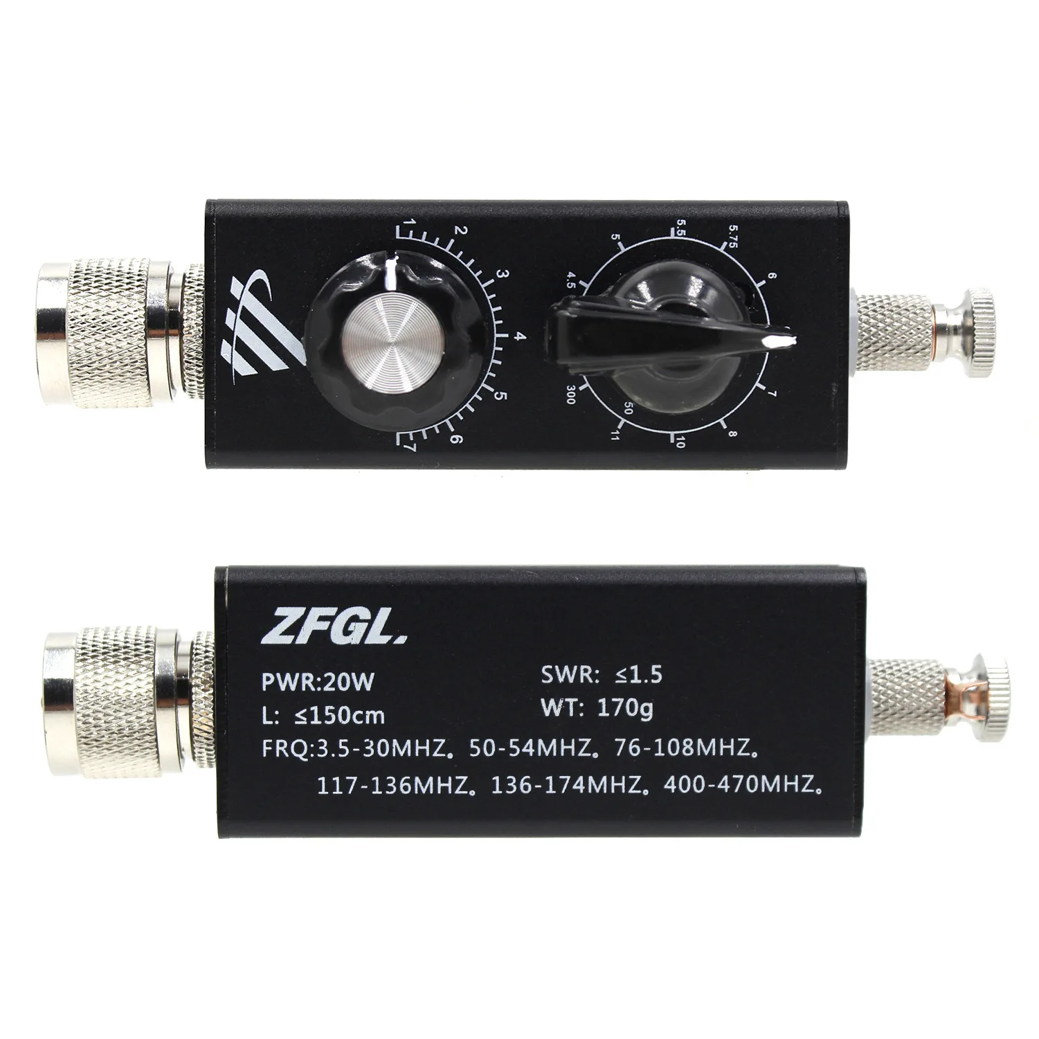 High-Performance 20W Full-Band Tuned Antenna for FM, Aviation, and Shortwave Reception