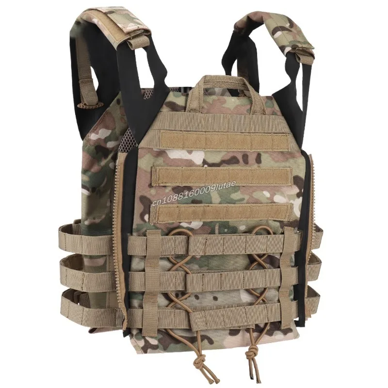 JPC 플레이트 캐리어 2.0 전술 조끼 사냥 경량 퀵 릴리스 바디 아머 Molle Zip-on 패널 파우치 Airsoft Molle Gear
