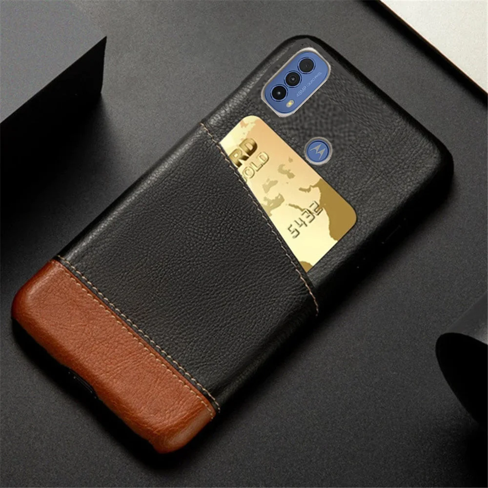 Per Motorola Moto E40 Custodia E20 Mixed Splice Pu Leather Porta Carte Di Credito Cover Per Moto E30 E20 Capa Coque Per Motoe40 E 20