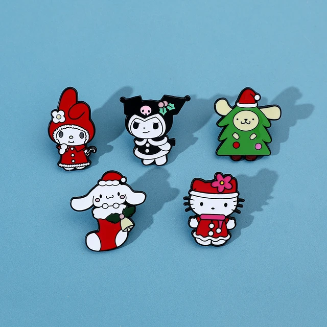 Cute Sanrio Pins for Backpacks Hello Kitty Kuromi My Melody Brooches Kawaii  Cinnamoroll Metal Enamel Badge Cartoon Pins Gifts - AliExpress