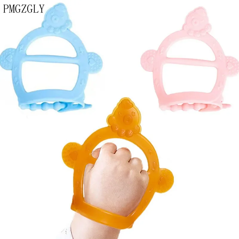 Silicone Baby Pacifier Feeder Cartoon Animal Infant Nipple Holder Newborn Fruit Pacifier Feeding Silicona Nipple Bit