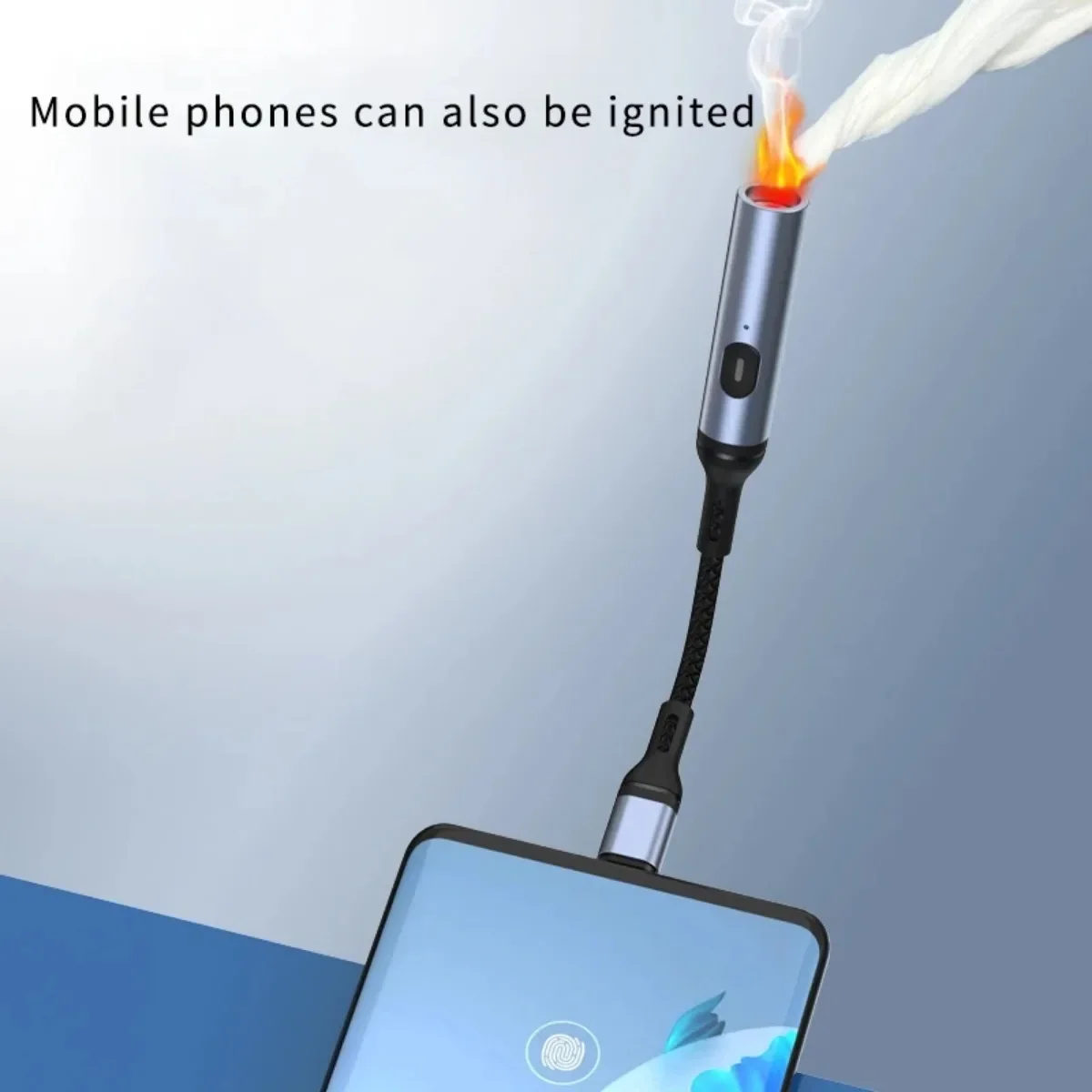 Windproof Lighters Mobile Phone Dedicated Outdoor Mobile Phone Cigarette Lighter Compact Into Tungsten Filament Ignition Tool kerosene lighter bbq lighter butane gas lighter cigarette lighter electric arc igniter