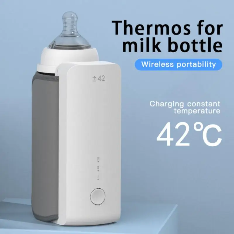 

5200mAh USB Rechargeable Baby Bottle Warmer Wireless Heated Cooler Baby Bottle Bag With LCD Display Thermostat Bottle Warmer