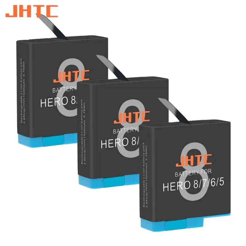 

Батарея JHTC 1500 мАч для Gopro Hero 8 Gopro Hero 7 Gopro Hero 6 Gopro Hero 5 черные аккумуляторы аксессуары для камеры