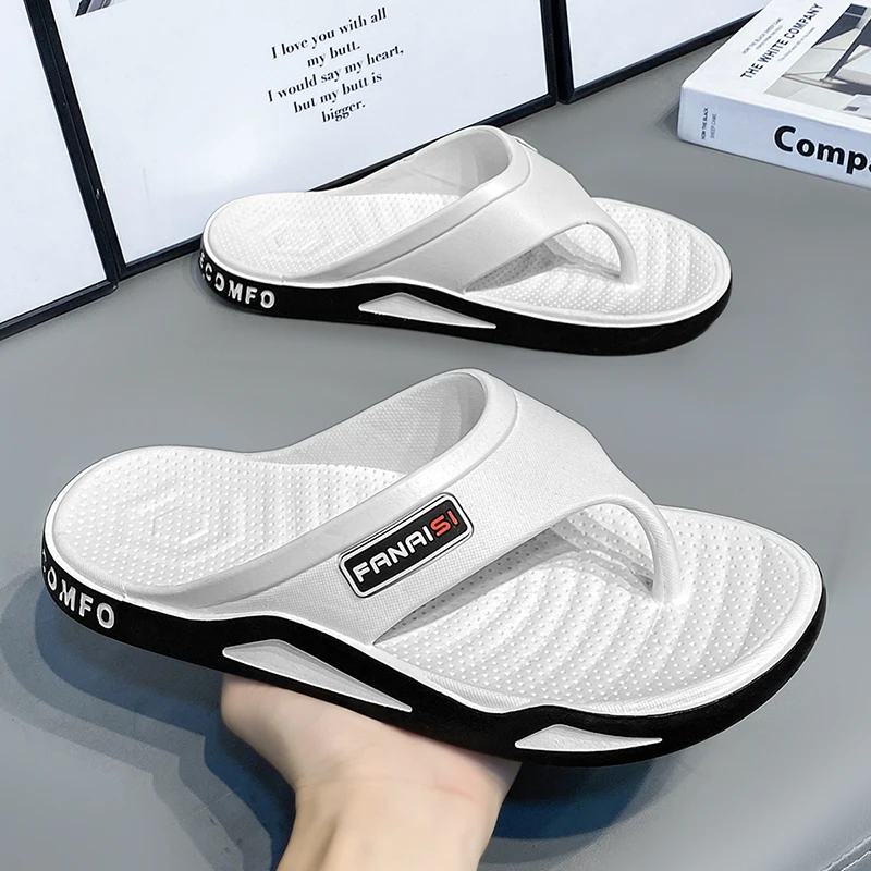 Men’s Summer Flip-Flops – Comfortable Casual Shoes for Beach, Sports, and Outdoor Activities, Stylish and Trendy Home Sandals Beach Footwear Flip-flops