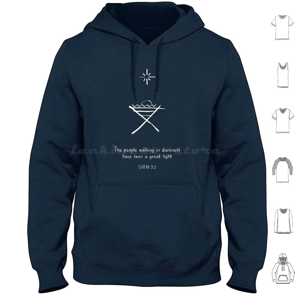 The People Walking In Darkness Have Seen A Great Light Hoodie Cotton Long  Sleeve Jesus Savior Baby Emmanuel Natvity Christmas - AliExpress, image size:1000x1000