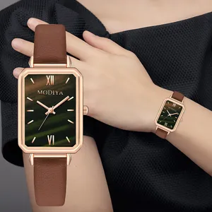 Light Luxury Quartz Wristwatch Female Watches Simple Ladies Watches Frosted Belt Watch Fashion Quartz Wristwatches Watches