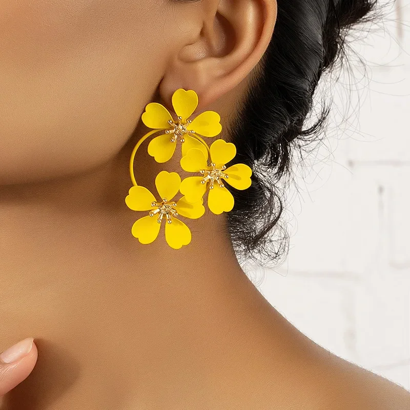Boucles D'oreilles Vintage Années 60/70 - Accessoire Rétro Tendance
