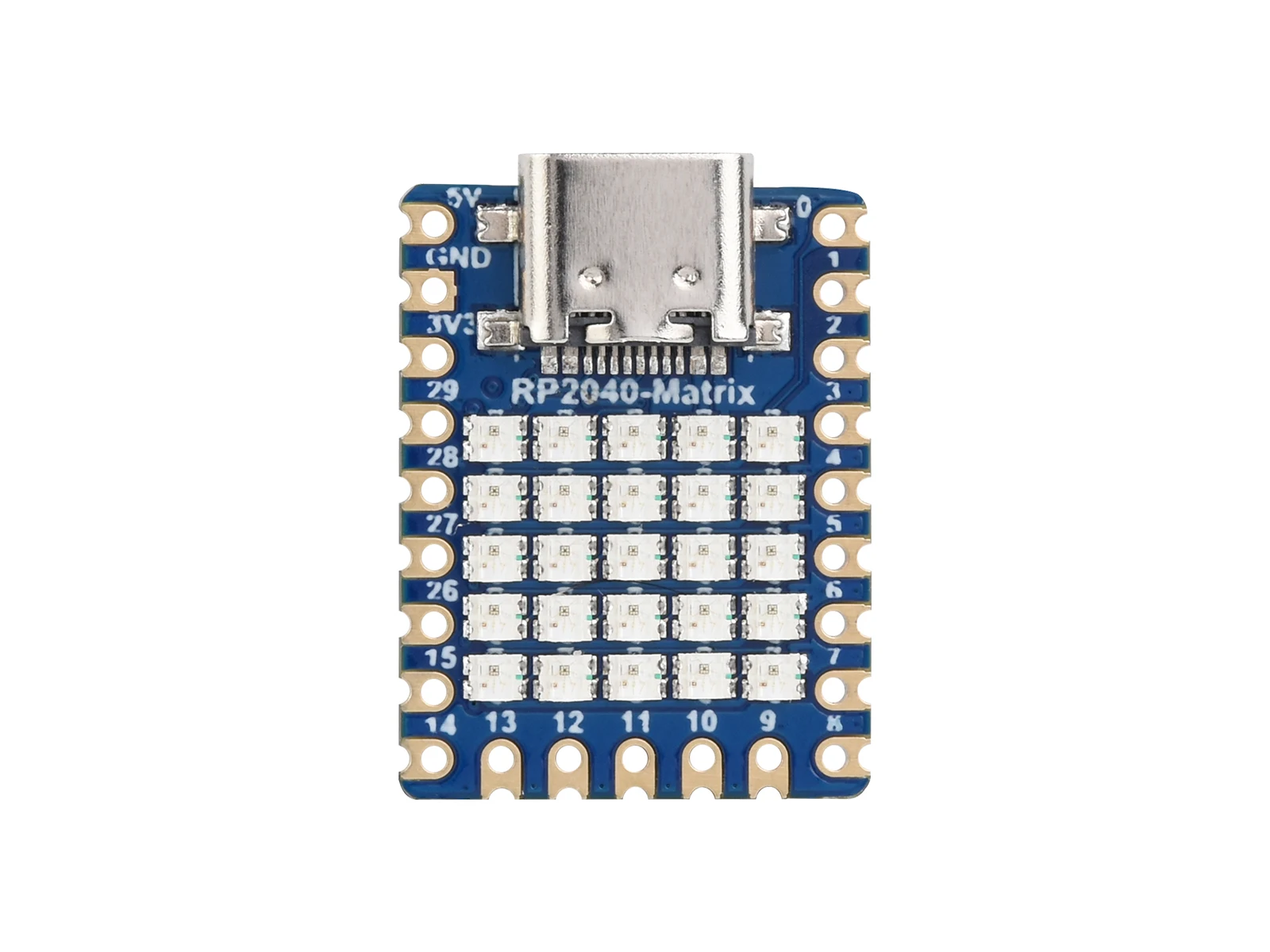 Waveshare RP2040-Matrix  , º 5  5 RGB LED Ʈ,  RP2040  ھ μ 