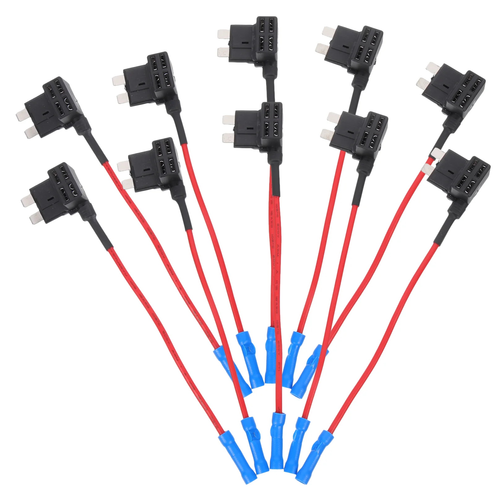 10 Pcs Electric Take-off Point Line The Switch Fuse Holders Tap Adapter Car Circuit Kit Hard Wire Kit For Dash Cam