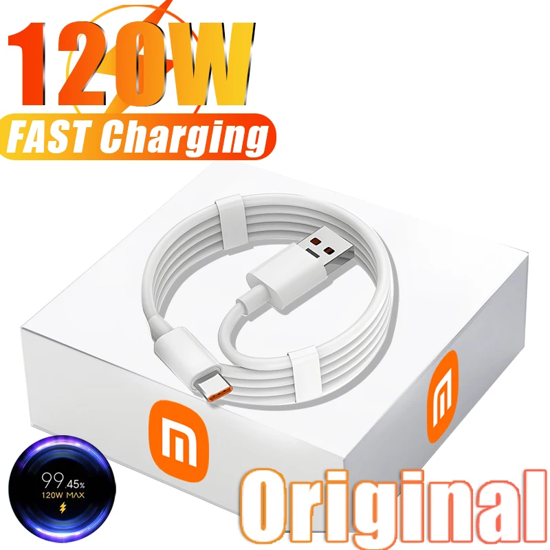 สายชาร์จเร็ว Turbo USB-C 120W สำหรับ Xiaomi และสมาร์ทโฟน