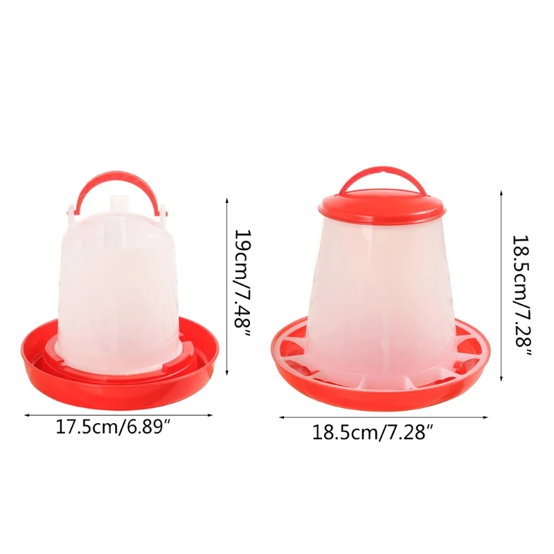 Poultry Feeder and Waterer Combo 3.3Lbs 0.26 Gallon
