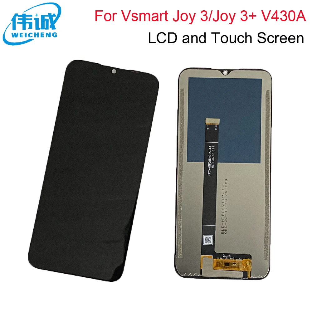 Original New 6.52 inch For Vsmart Joy 3 LCD V430A Touch Screen With Lcd Display Panel LCD Parts Vsmart Joy3 Joy 3 Plus Display