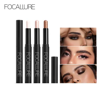 FOCALLURE 진주 빛 아이 섀도우 펜슬 스틱, 24 색 오래 지속되는 글리터 아이 섀도우 펜, 아이 라이너 스틱, 아이 메이크업 화장품